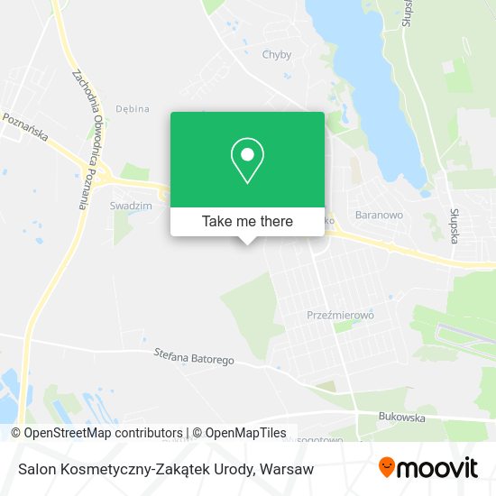 Salon Kosmetyczny-Zakątek Urody map