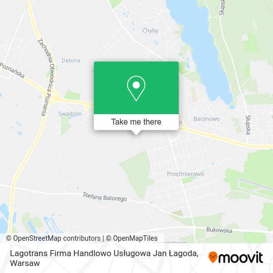 Lagotrans Firma Handlowo Usługowa Jan Łagoda map