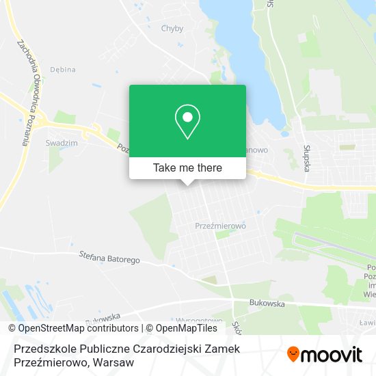 Przedszkole Publiczne Czarodziejski Zamek Przeźmierowo map