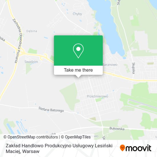 Zakład Handlowo Produkcyjno Usługowy Lesiński Maciej map