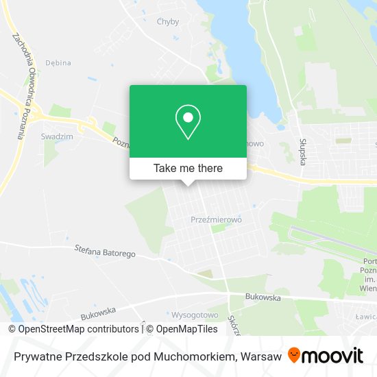 Prywatne Przedszkole pod Muchomorkiem map