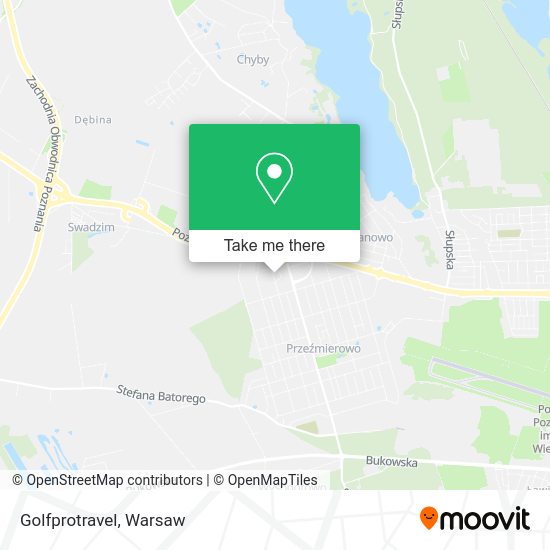 Golfprotravel map