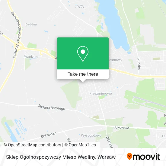 Карта Sklep Ogolnospozywczy Mieso Wedliny