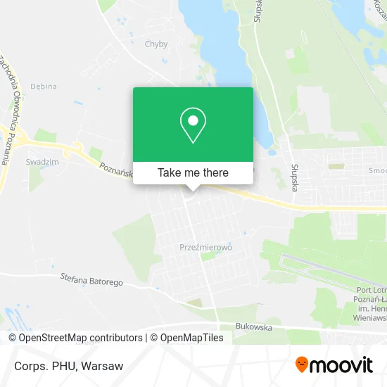 Карта Corps. PHU