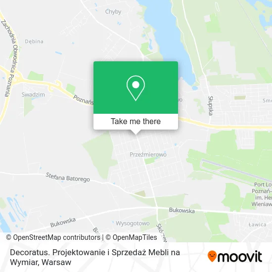 Карта Decoratus. Projektowanie i Sprzedaż Mebli na Wymiar