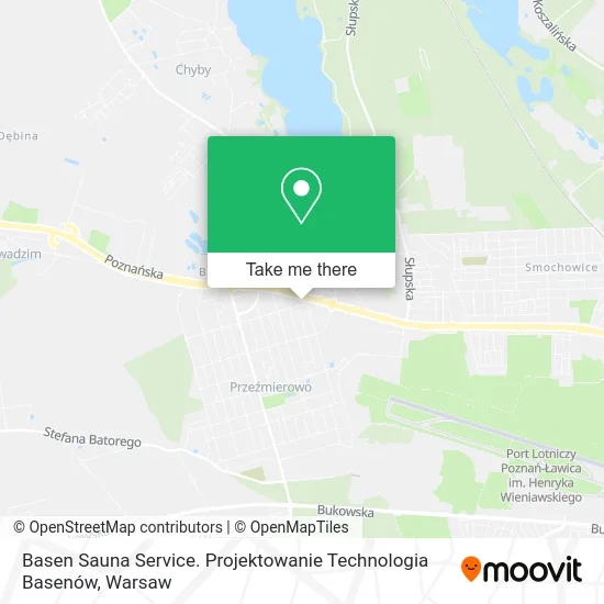 Карта Basen Sauna Service. Projektowanie Technologia Basenów