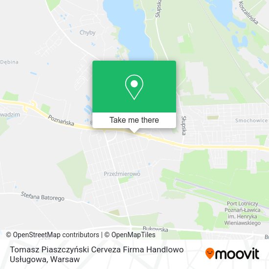 Tomasz Piaszczyński Cerveza Firma Handlowo Usługowa map