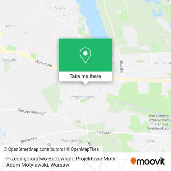 Przedsiębiorstwo Budowlano Projektowe Motyl Adam Motylewski map