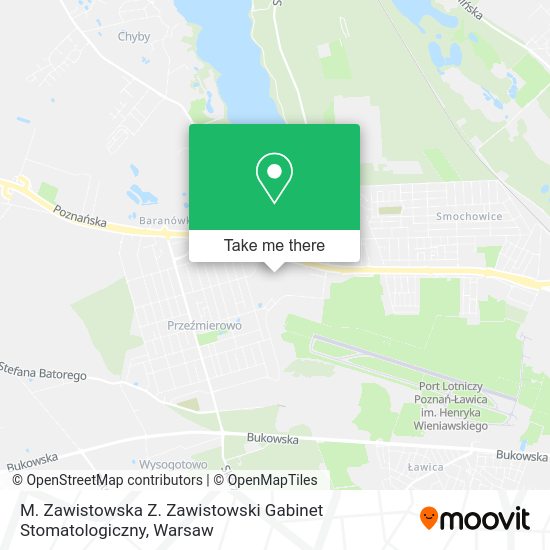 M. Zawistowska Z. Zawistowski Gabinet Stomatologiczny map