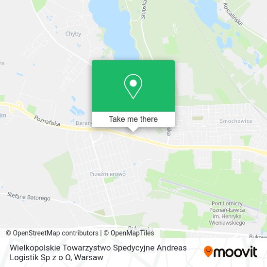 Wielkopolskie Towarzystwo Spedycyjne Andreas Logistik Sp z o O map