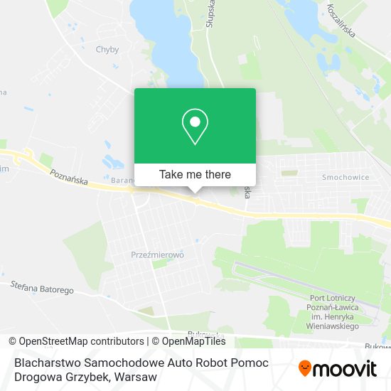 Blacharstwo Samochodowe Auto Robot Pomoc Drogowa Grzybek map