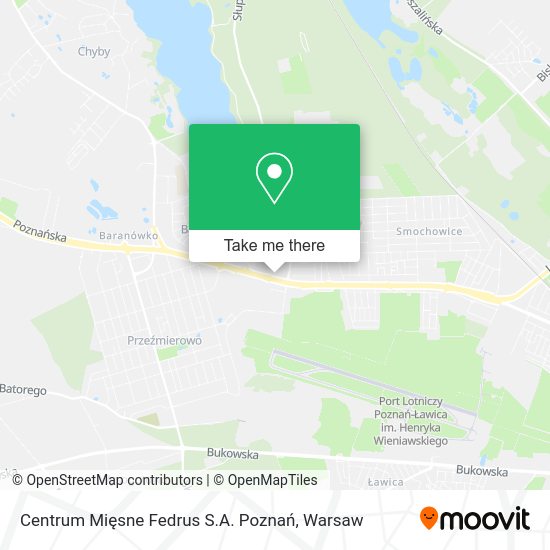 Centrum Mięsne Fedrus S.A. Poznań map