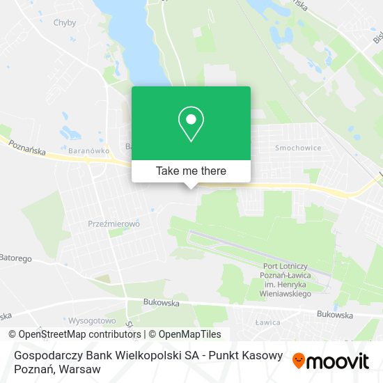 Gospodarczy Bank Wielkopolski SA - Punkt Kasowy Poznań map