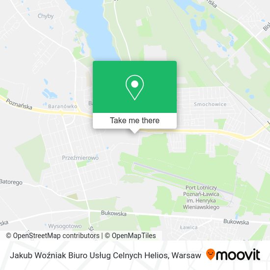 Jakub Woźniak Biuro Usług Celnych Helios map