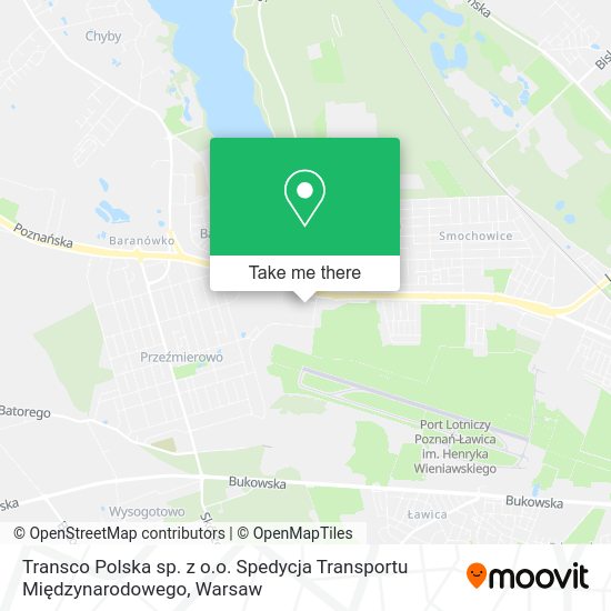 Transco Polska sp. z o.o. Spedycja Transportu Międzynarodowego map