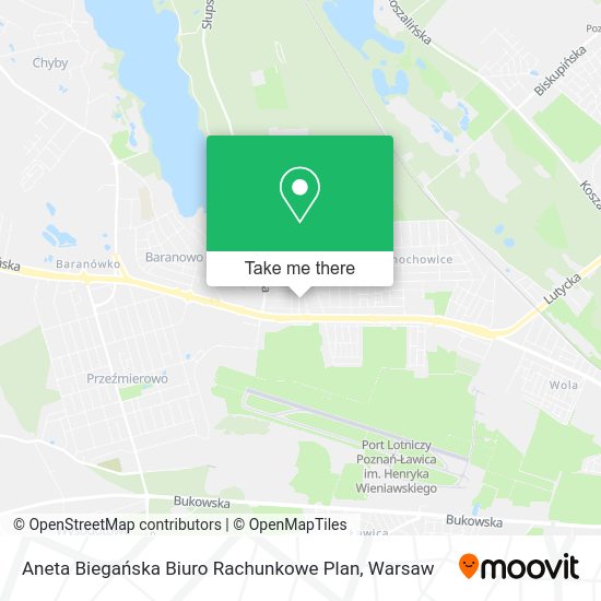 Aneta Biegańska Biuro Rachunkowe Plan map