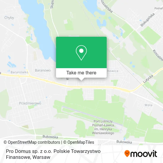Карта Pro Domus sp. z o.o. Polskie Towarzystwo Finansowe