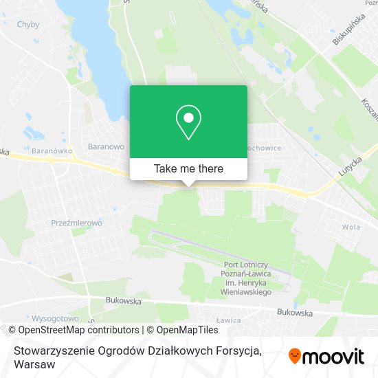 Stowarzyszenie Ogrodów Działkowych Forsycja map