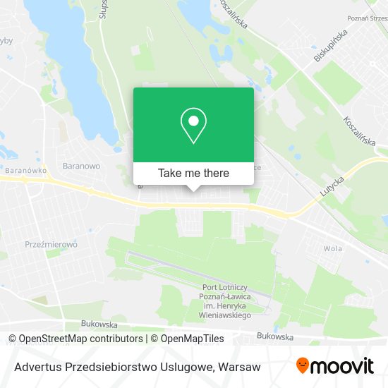 Advertus Przedsiebiorstwo Uslugowe map