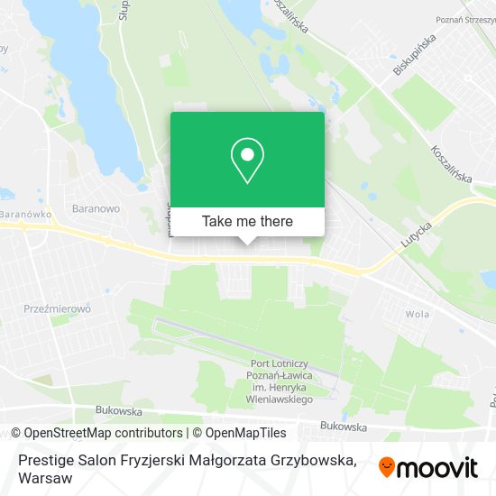 Карта Prestige Salon Fryzjerski Małgorzata Grzybowska