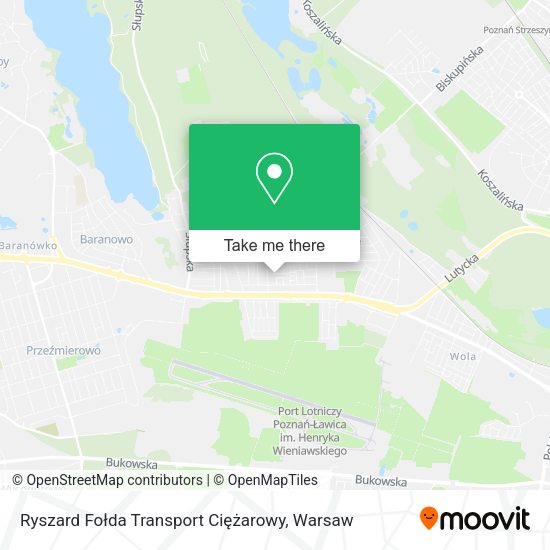 Ryszard Fołda Transport Ciężarowy map