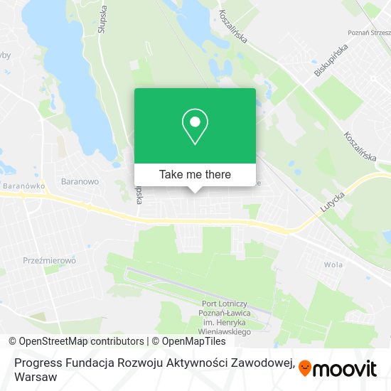 Progress Fundacja Rozwoju Aktywności Zawodowej map