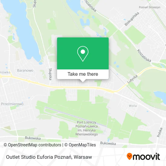 Карта Outlet Studio Euforia Poznań
