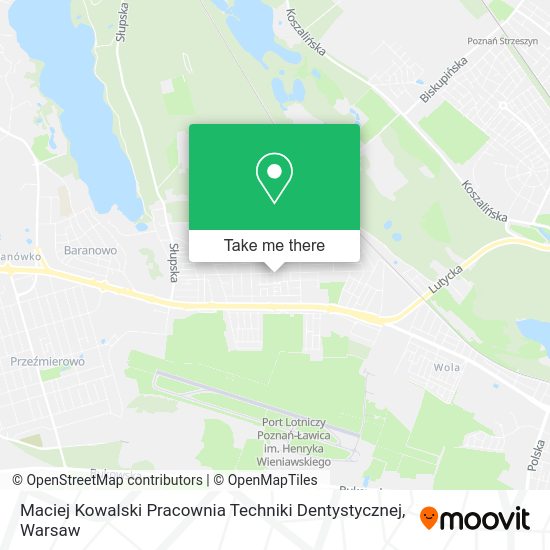 Maciej Kowalski Pracownia Techniki Dentystycznej map