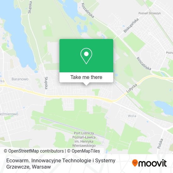 Ecowarm. Innowacyjne Technologie i Systemy Grzewcze map