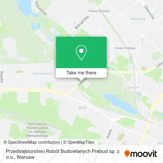 Карта Przedsiębiorstwo Robót Budowlanych Prebud sp. z o.o.