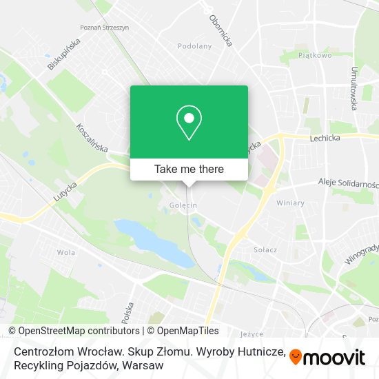 Centrozłom Wrocław. Skup Złomu. Wyroby Hutnicze, Recykling Pojazdów map