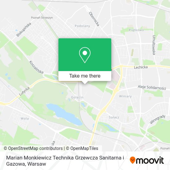 Marian Monkiewicz Technika Grzewcza Sanitarna i Gazowa map