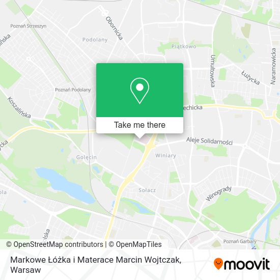 Markowe Łóżka i Materace Marcin Wojtczak map