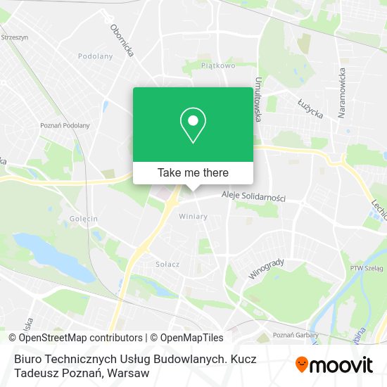 Biuro Technicznych Usług Budowlanych. Kucz Tadeusz Poznań map