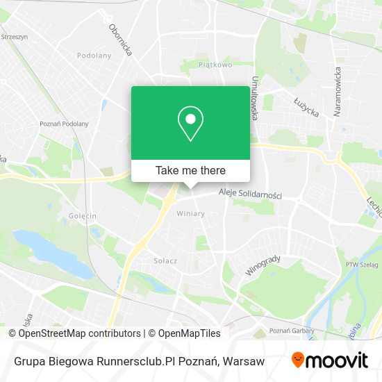 Grupa Biegowa Runnersclub.Pl Poznań map