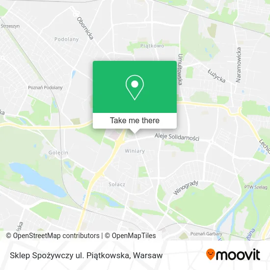Карта Sklep Spożywczy ul. Piątkowska