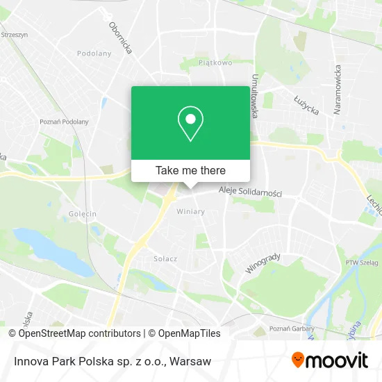 Карта Innova Park Polska sp. z o.o.