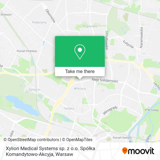 Xylion Medical Systems sp. z o.o. Spółka Komandytowo-Akcyja map