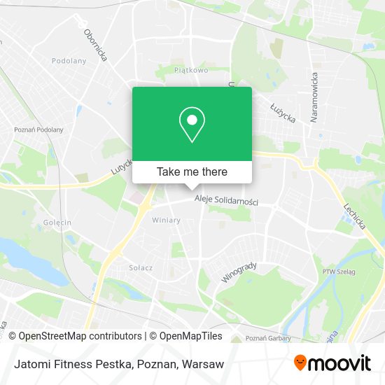 Jatomi Fitness Pestka, Poznan map