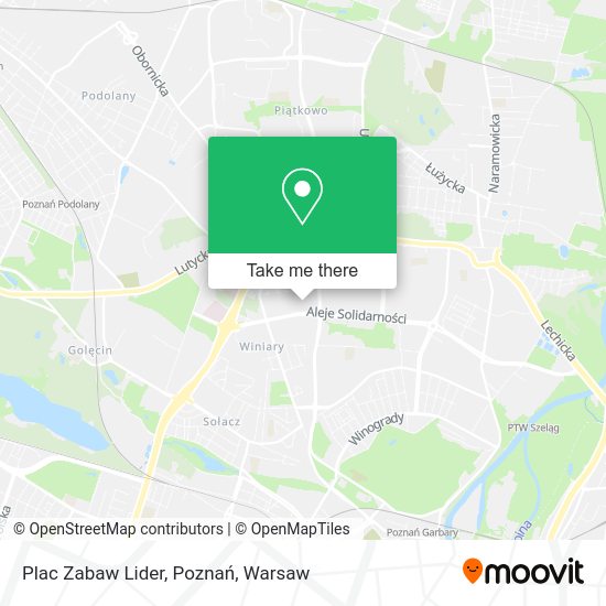 Plac Zabaw Lider, Poznań map