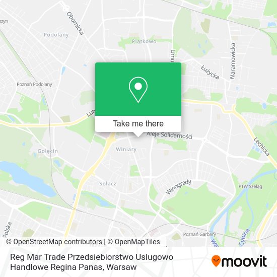 Reg Mar Trade Przedsiebiorstwo Uslugowo Handlowe Regina Panas map