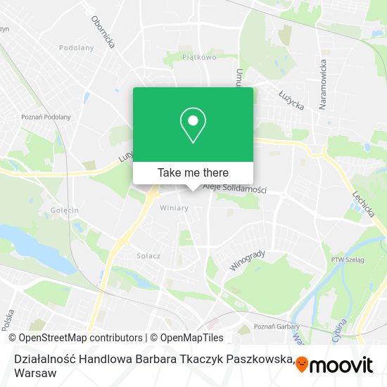 Działalność Handlowa Barbara Tkaczyk Paszkowska map