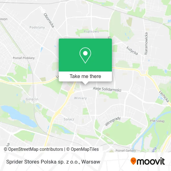 Карта Sprider Stores Polska sp. z o.o.