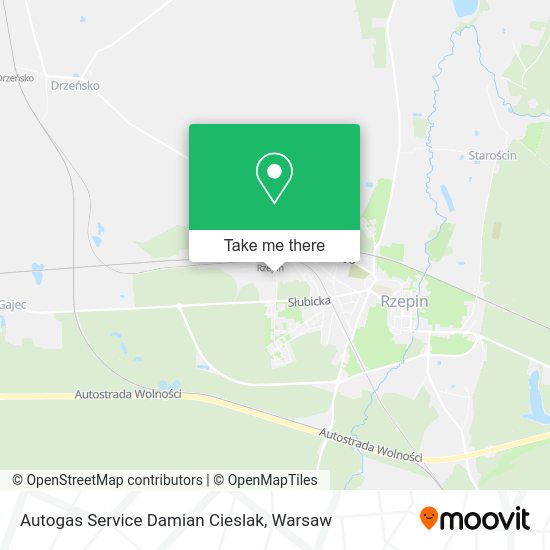 Autogas Service Damian Cieslak map