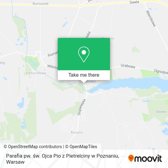 Parafia pw. św. Ojca Pio z Pietrelciny w Poznaniu map