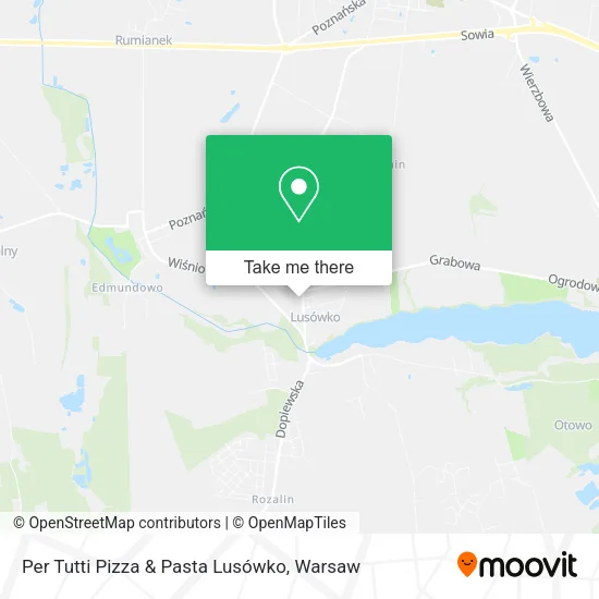 Карта Per Tutti Pizza & Pasta Lusówko