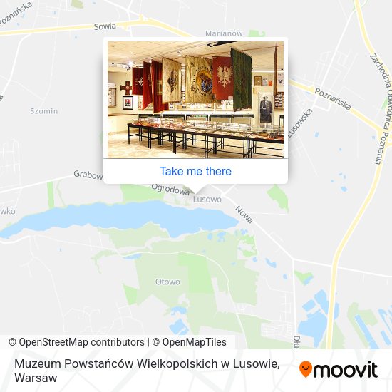 Карта Muzeum Powstańców Wielkopolskich w Lusowie