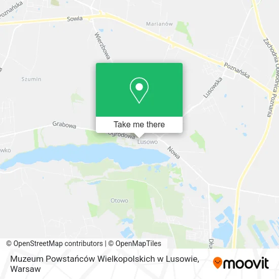 Карта Muzeum Powstańców Wielkopolskich w Lusowie