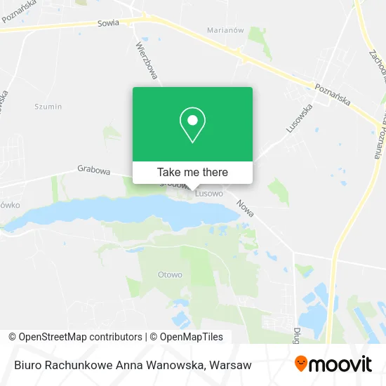 Карта Biuro Rachunkowe Anna Wanowska