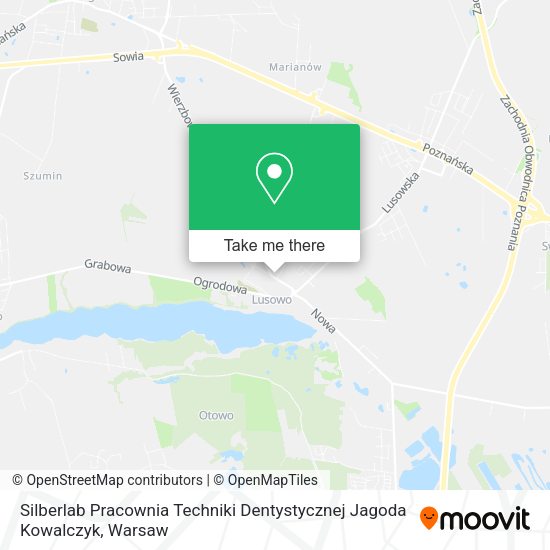 Silberlab Pracownia Techniki Dentystycznej Jagoda Kowalczyk map